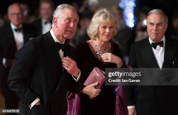 Prince Charles, Prince of Wales, and Camilla, Duchess of Cornwall attend The Royal Film Performance and World Premiere of "The Second Best Exotic...