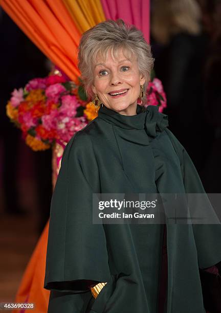 Diana Hardcastle attends The Royal Film Performance and World Premiere of "The Second Best Exotic Marigold Hotel" at Odeon Leicester Square on...