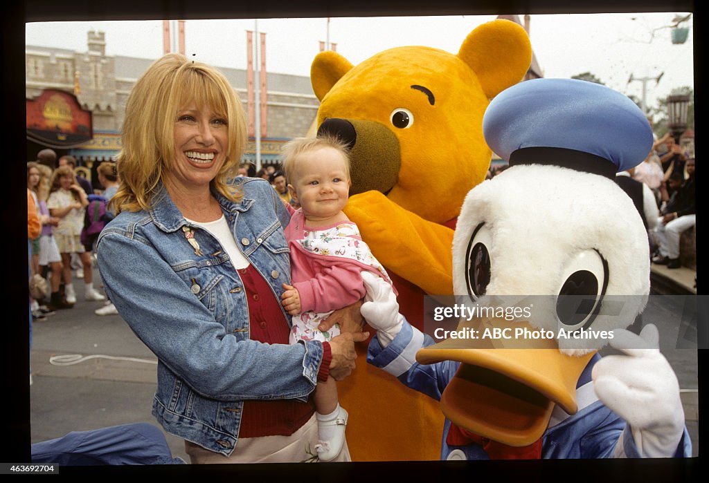 L-R: SUZANNE SOMERS;KRISTINA MEYERING OR LAUREN MEYERING;WINNIE THE POOH;DONALD DUCK
