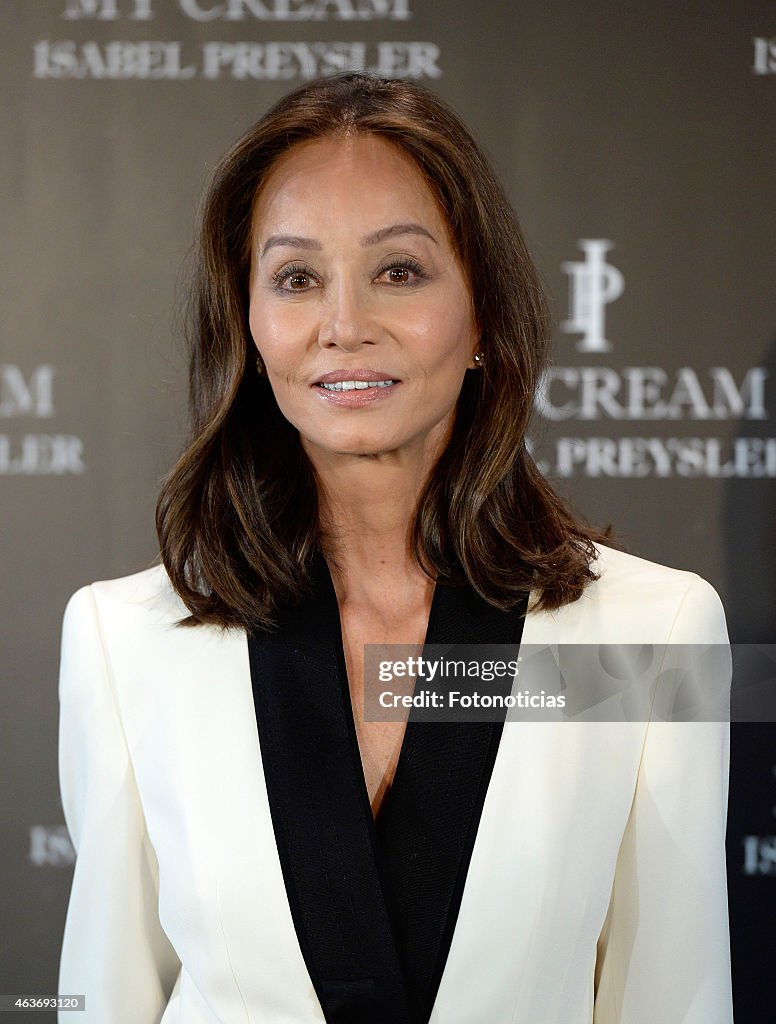 Isabel Preysler Presents 'My Cream' New Cosmetics