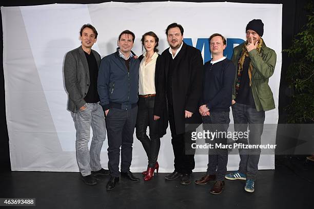Members of cast and crew including Ralf Husmann, Arne Feldhusen, Natalia Belitski, Michael Maertens and Charly Huebner attend the premiere of...
