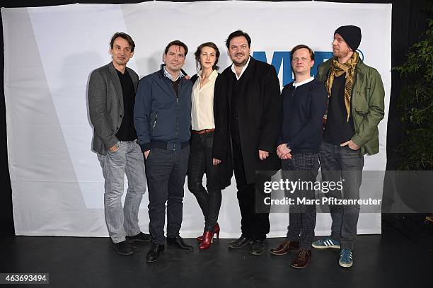 Members of cast and crew including Ralf Husmann, Arne Feldhusen, Natalia Belitski, Michael Maertens and Charly Huebner attend the premiere of...