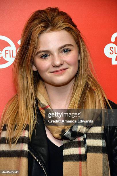 Actress Morgan Lily attends the "Coties" premiere at the Egyptian Theatre on January 18, 2014 in Park City, Utah.