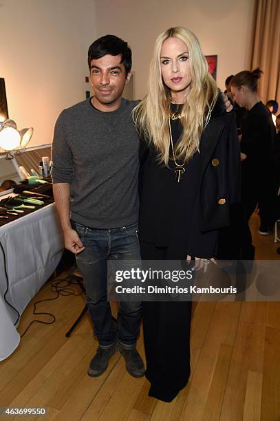 Harry Josh and designer Rachel Zoe attend the Rachel Zoe presentation during Mercedes-Benz Fashion Week Fall 2015 at Affirmation Arts on February 17,...