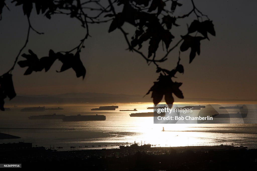 Container Ships in San Pedro