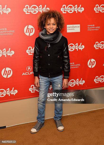 Actor Armani Jackson attends the "Coties" premiere at the Egyptian Theatre on January 18, 2014 in Park City, Utah.