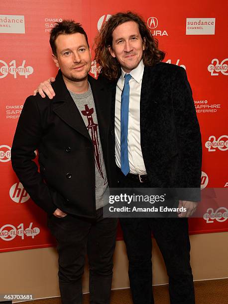 Writers Leigh Whannell and Ian Brennan attend the "Coties" premiere at the Egyptian Theatre on January 18, 2014 in Park City, Utah.