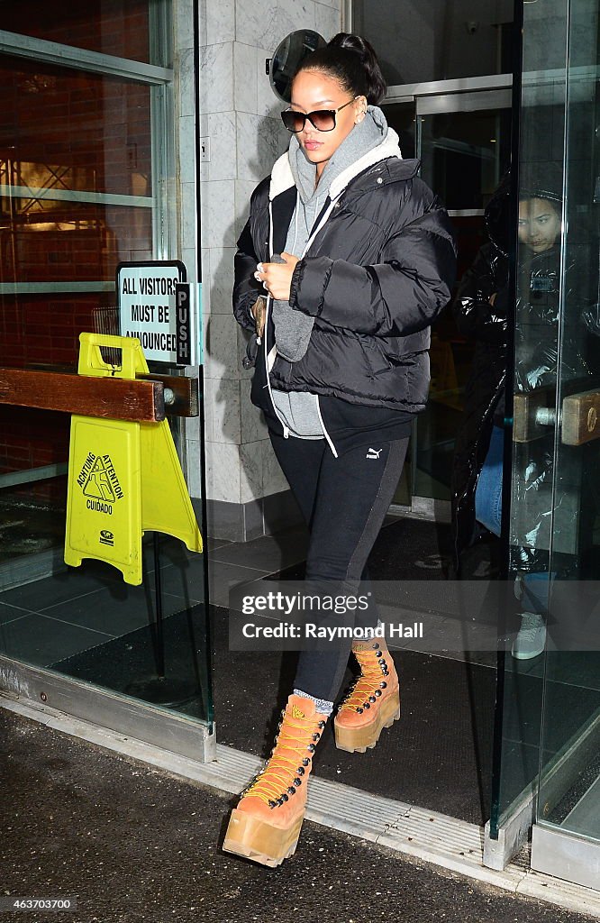 Celebrity Sightings In New York City - February 17, 2015