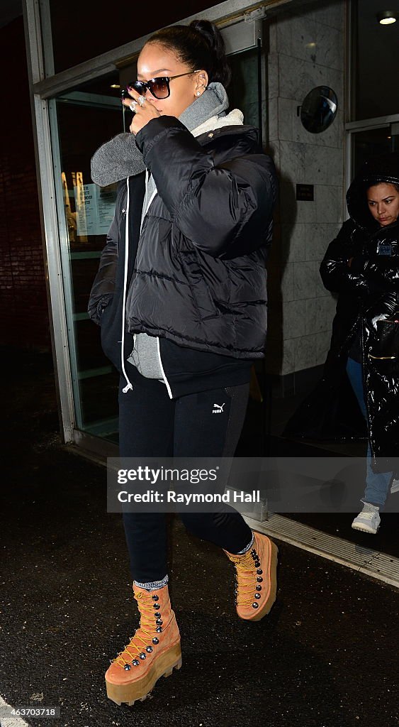 Celebrity Sightings In New York City - February 17, 2015