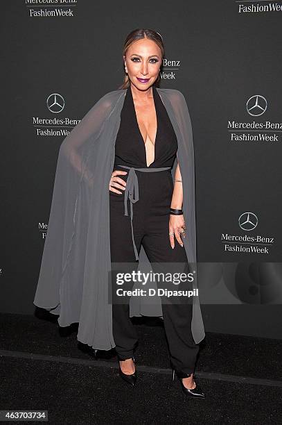 Diana Madison is seen during Mercedes-Benz Fashion Week Fall 2015 at Lincoln Center for the Performing Arts on February 17, 2015 in New York City.