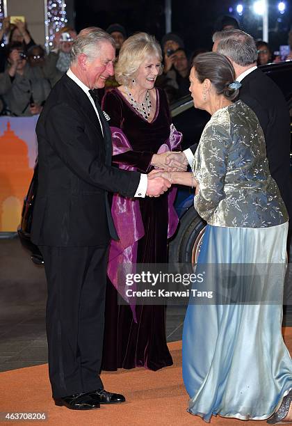 Prince Charles, Prince of Wales and Camilla, Duchess of Cornwall attend The Royal Film Performance and World Premiere of "The Second Best Exotic...