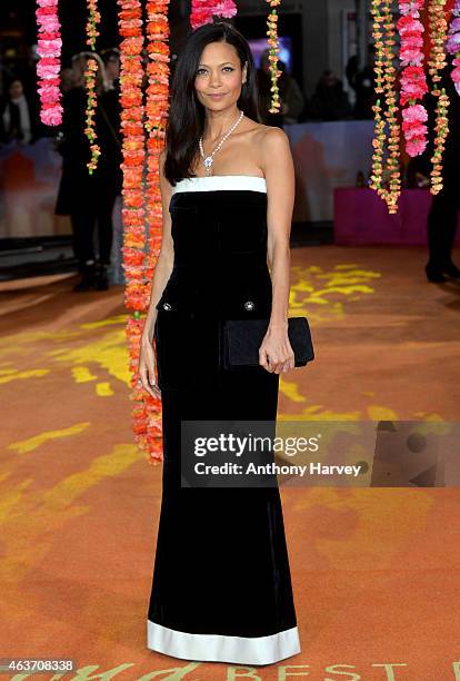 Thandie Newton attends The Royal Film Performance and World Premiere of "The Second Best Exotic Marigold Hotel" at Odeon Leicester Square on February...