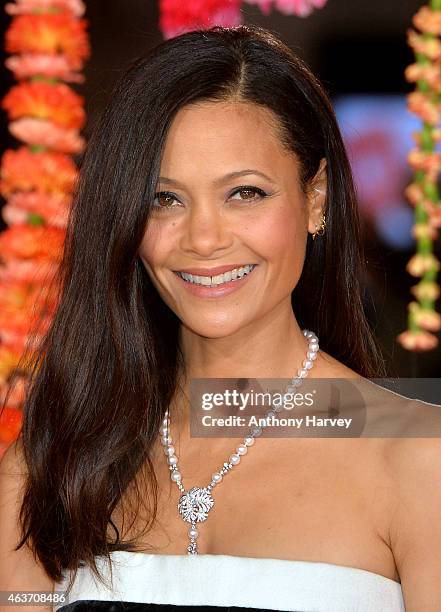 Thandie Newton attends The Royal Film Performance and World Premiere of "The Second Best Exotic Marigold Hotel" at Odeon Leicester Square on February...