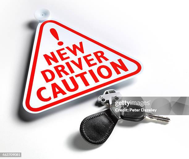 new driver sign - probation stock pictures, royalty-free photos & images