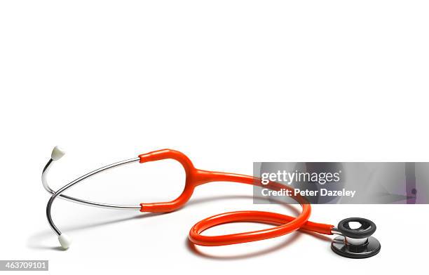 red stethoscope - stetoskop bildbanksfoton och bilder