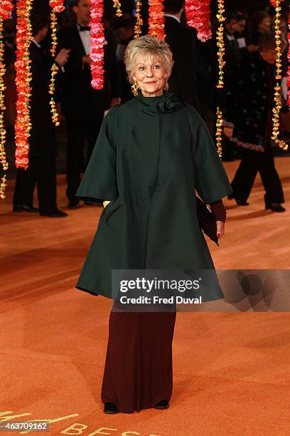 Diana Hardcastle attends The Royal Film Performance: "The Second Best Exotic Marigold Hotel" - World Premiere at Odeon Leicester Square on February...