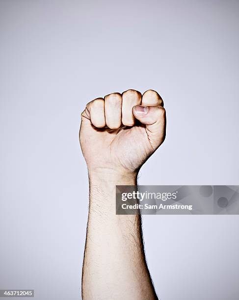 clenched fist - occupy stock pictures, royalty-free photos & images