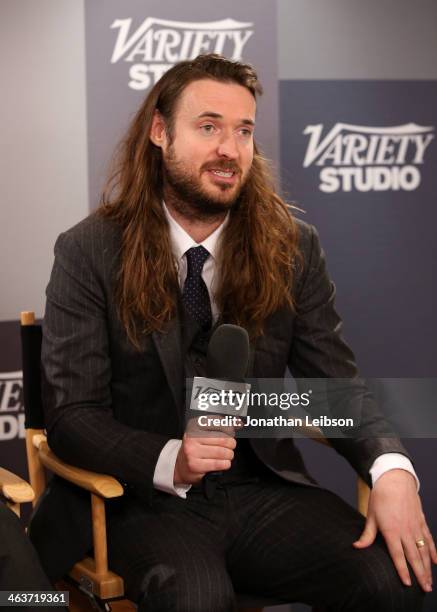 Filmmaker Mike Cahill speaks at The Variety Studio: Sundance Edition Presented By Dawn Levy on January 18, 2014 in Park City, Utah.