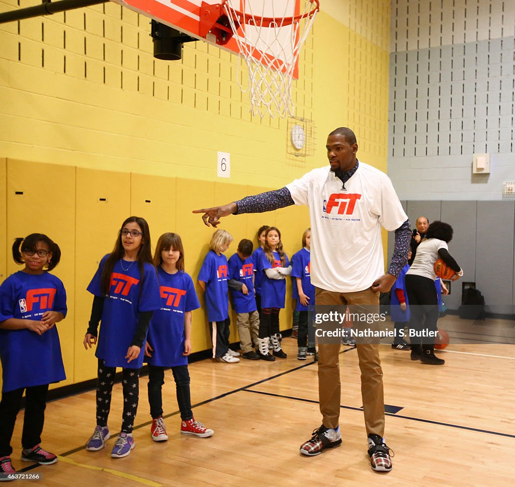 NBA Cares - NBA FIT Day of Service NBA All Star 2015