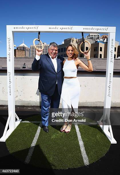 John Symond and Deborah Symond pose at the official launch event for 'ModeSportif.com' on February 18, 2015 in Sydney, Australia.