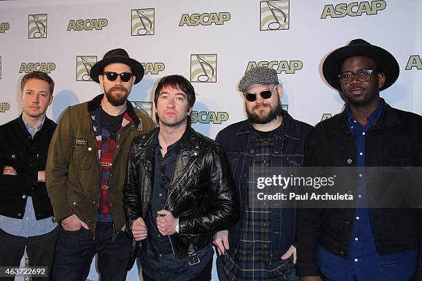 Plain White T's attend the ASCAP 2015 GRAMMY nominees brunch at SLS Hotel on February 7, 2015 in Los Angeles, California.