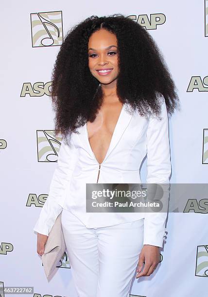 Actress/singer Demetria McKinney attends the ASCAP 2015 GRAMMY nominees brunch at SLS Hotel on February 7, 2015 in Los Angeles, California.