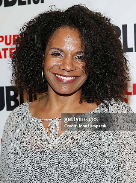 Audra McDonald attends "Hamilton" Opening Night at The Public Theater on February 17, 2015 in New York City.