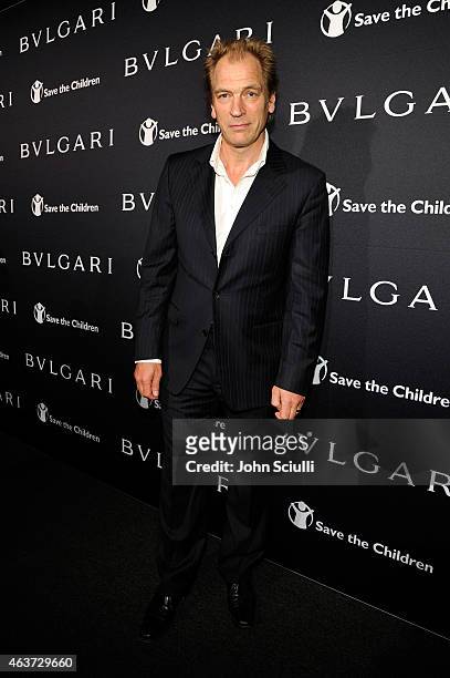 Actor Julian Sands attends BVLGARI and Save The Children STOP. THINK. GIVE. Pre-Oscar Event at Spago on February 17, 2015 in Beverly Hills,...