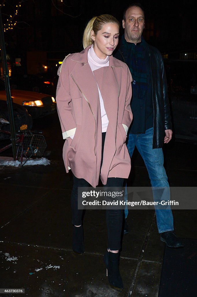 Celebrity Sightings In New York - February 17, 2015