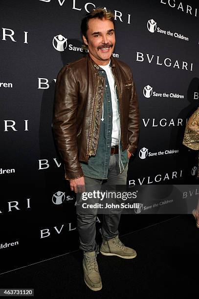 Photographer David LaChapelle attends BVLGARI and Save The Children STOP. THINK. GIVE. Pre-Oscar Event at Spago on February 17, 2015 in Beverly...