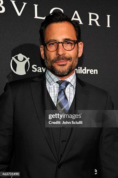 Personality Lawrence Zarian attends BVLGARI and Save The Children STOP. THINK. GIVE. Pre-Oscar Event at Spago on February 17, 2015 in Beverly Hills,...