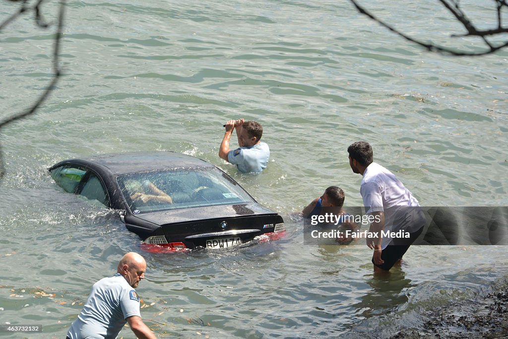 Woman Rescued From Her Sinking Car In Auckland