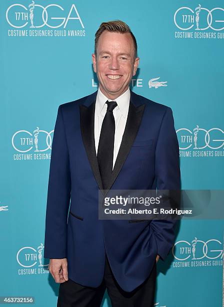 Costume designer Christopher Lawrence attends the 17th Costume Designers Guild Awards with presenting sponsor Lacoste at The Beverly Hilton Hotel on...