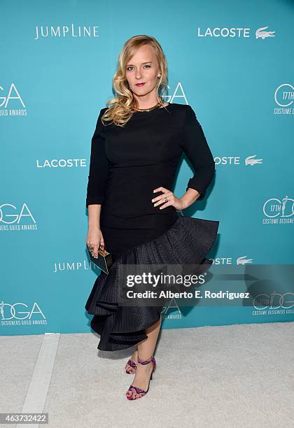 Costume designer Tiffany White Stanton attends the 17th Costume Designers Guild Awards with presenting sponsor Lacoste at The Beverly Hilton Hotel on...