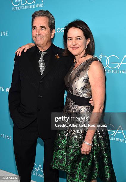 Actor Beau Bridges and producer/writer Michelle Ashford attend the 17th Costume Designers Guild Awards with presenting sponsor Lacoste at The Beverly...