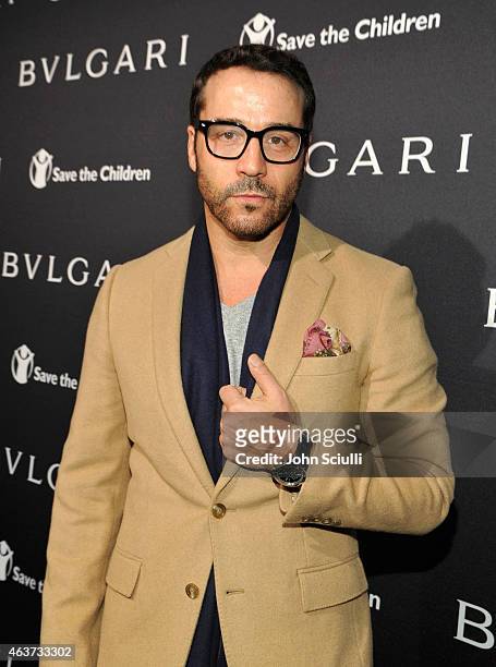 Actor Jeremy Piven attends BVLGARI and Save The Children STOP. THINK. GIVE. Pre-Oscar Event at Spago on February 17, 2015 in Beverly Hills,...