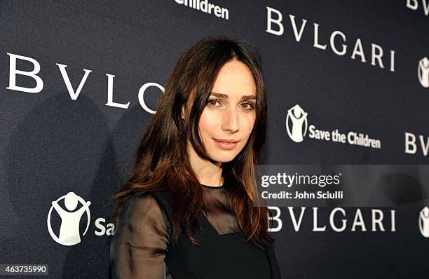 Actress Rebecca Dayan attends BVLGARI and Save The Children STOP. THINK. GIVE. Pre-Oscar Event at Spago on February 17, 2015 in Beverly Hills,...