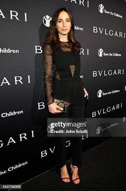 Actress Rebecca Dayan attends BVLGARI and Save The Children STOP. THINK. GIVE. Pre-Oscar Event at Spago on February 17, 2015 in Beverly Hills,...