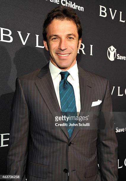 Alessandro del Piero attends BVLGARI and Save The Children STOP. THINK. GIVE. Pre-Oscar Event at Spago on February 17, 2015 in Beverly Hills,...
