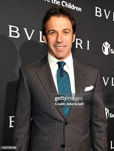 Alessandro del Piero attends BVLGARI and Save The Children STOP. THINK. GIVE. Pre-Oscar Event at Spago on February 17, 2015 in Beverly Hills,...