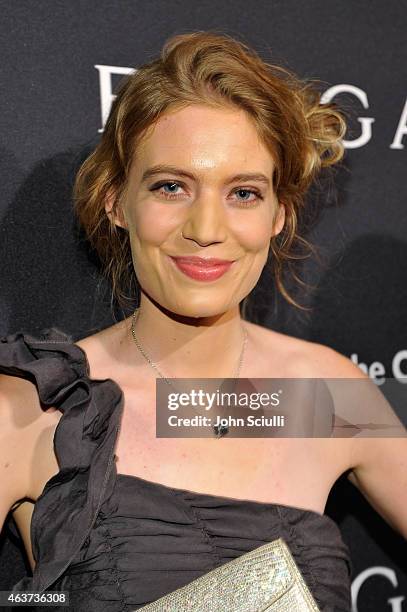 Actress Clara Pasieka attends BVLGARI and Save The Children STOP. THINK. GIVE. Pre-Oscar Event at Spago on February 17, 2015 in Beverly Hills,...
