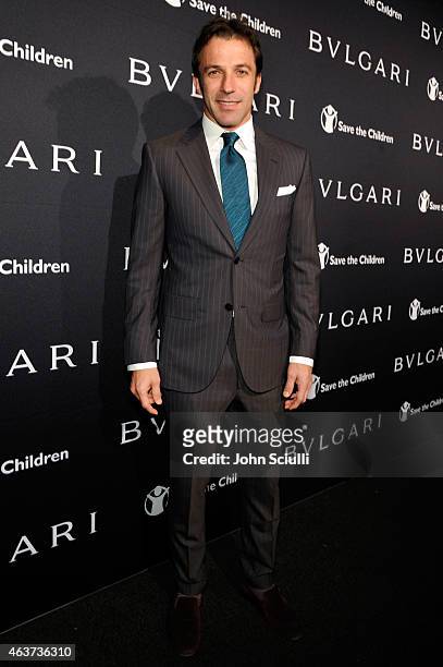 Alessandro Del Piero attends BVLGARI and Save The Children STOP. THINK. GIVE. Pre-Oscar Event at Spago on February 17, 2015 in Beverly Hills,...