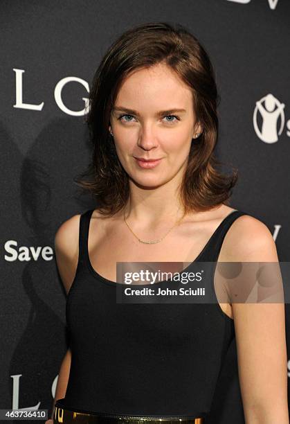 Charlotte Carroll attends BVLGARI and Save The Children STOP. THINK. GIVE. Pre-Oscar Event at Spago on February 17, 2015 in Beverly Hills, California.