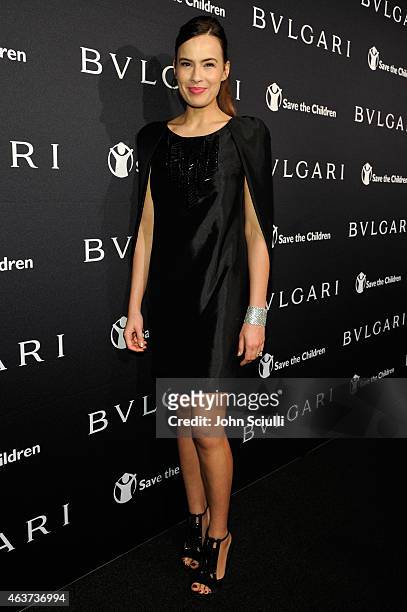 Actress Sophie Winkleman attends BVLGARI and Save The Children STOP. THINK. GIVE. Pre-Oscar Event at Spago on February 17, 2015 in Beverly Hills,...