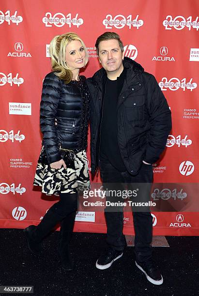 Holly Madison and Pasquale Rotella arrive at "Under The Electric Sky " Premiere - 2014 Sundance Film Festival at Library Center Theater on January...