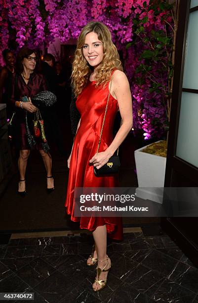 Actress Elisabetta Pellini attends BVLGARI and Save The Children STOP. THINK. GIVE. Pre-Oscar Event at Spago on February 17, 2015 in Beverly Hills,...