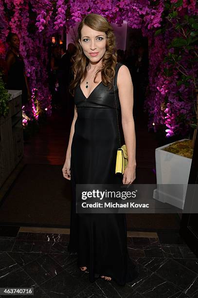 Sanny Van Heteren attends BVLGARI and Save The Children STOP. THINK. GIVE. Pre-Oscar Event at Spago on February 17, 2015 in Beverly Hills, California.