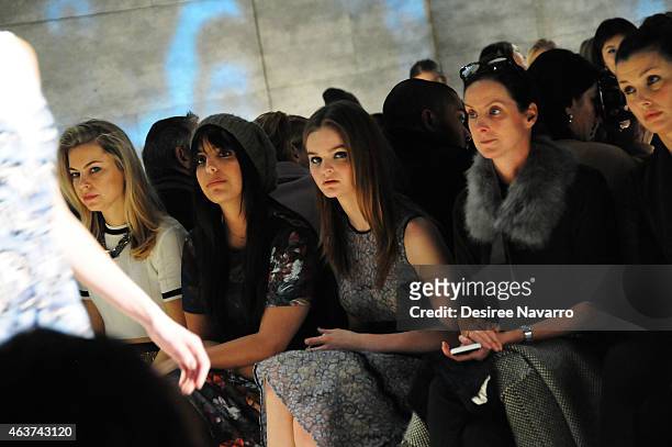 Actress Kerris Dorsey attends the Lela Rose fashion show during Mercedes-Benz Fashion Week Fall 2015 at The Pavilion at Lincoln Center on February...