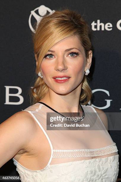 Katheryn Winnick attends BVLGARI and Save the children STOP. THINK. GIVE. Pre-Oscar Event at Spago on February 17, 2015 in Beverly Hills, California.