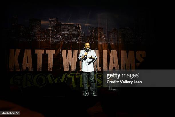 Comedian Chello performs during 'Katt Williams Growth Spurt' comedy tour at James L Knight Center on January 18, 2014 in Miami, Florida.